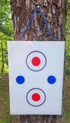 KNIFE THROWING TARGET - Double Sided - POLYETHYLENE - 20" x 14" x 2" Only $64.99 - #936